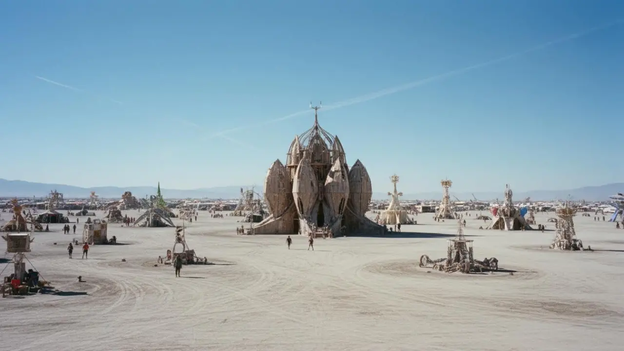 Burning Man отмечает 40 лет: в пустыне вырастет город с храмом-цветком и 400 арт-объектами