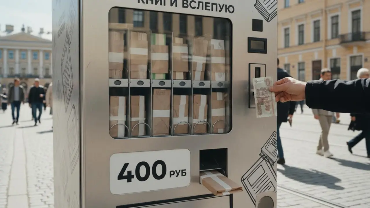 Книги вслепую: в Петербурге появились автоматы, выдающие случайные тома за 400 рублей