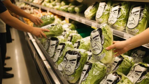 В Токио с полок сметают салат с лицом японской кинозвезды