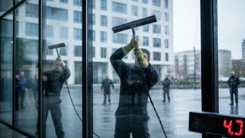 Три окна за 9 секунд: как выглядит чемпионат мира по мытью стёкол