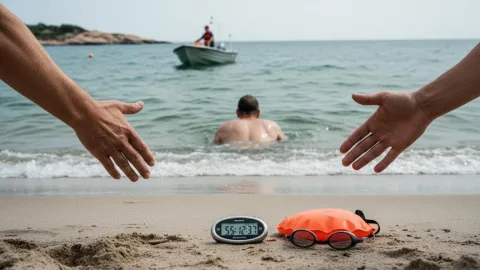 55 часов в воде: поляк первым в истории переплыл Балтийское море без остановки