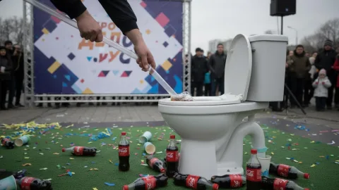 "Игра престолов" по-ставропольски: россиян заставили пить газировку из унитазов ради приза
