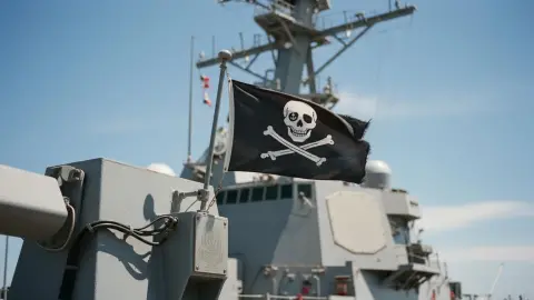 Единственный корабль ВМС США ходит под пиратским флагом
